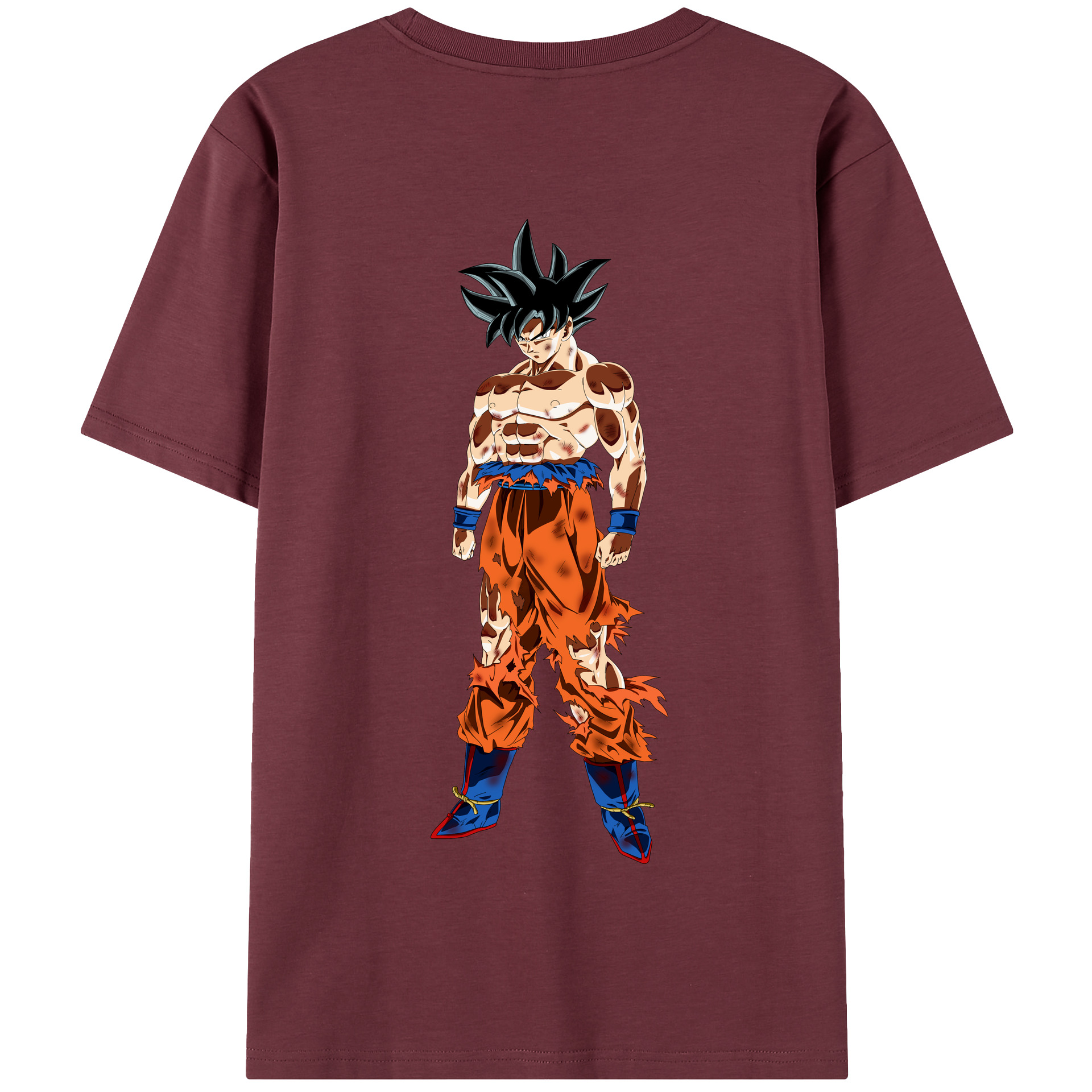 （画像用） ドラゴンボール 孫悟空（そん ごくう）Son Goku カカロット DRAGON BALL Kakarotto 綿100％半袖Tシャツ（背面プリント）